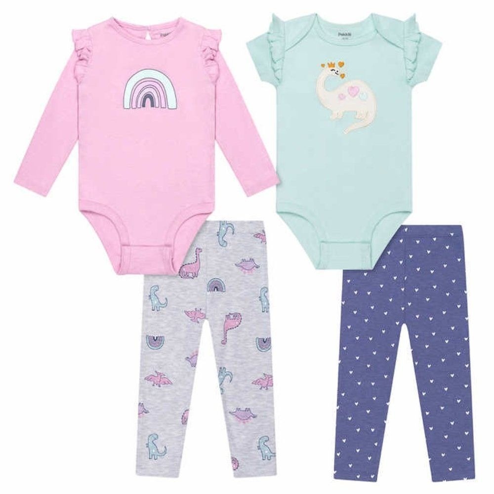 Pekkle Baby Girl 4-piece Layette‎ Set 6M